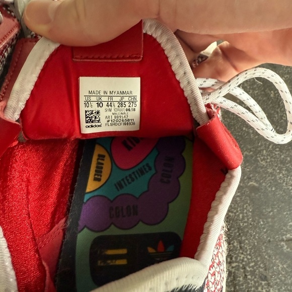 $159 NEW! - Adidas Pharrell Scarlet - Tennis HU v2 - 10.5 - Picture 7 of 12
